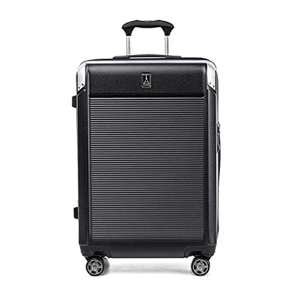 Travelpro Platinum Elite Hardside Checked Luggage, Black, 25-Inch - color: Shadow Black, size: Checked- Medium 25-Inch