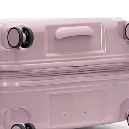 Traveler's Choice Edinburgh II Hardside Spinner Luggage, TSA Lock, Muted Pink, 25" Medium - color: Muted Pink, size: 25" Medium