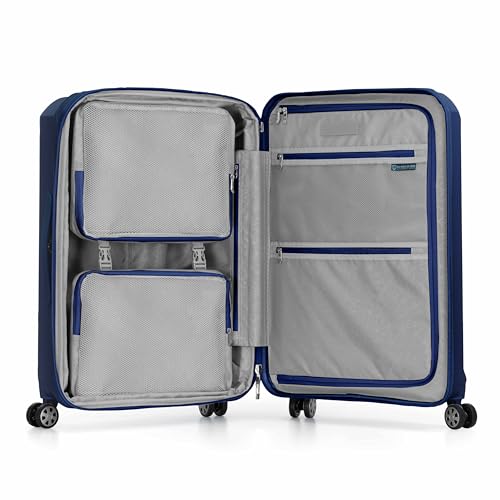 Traveler's Choice Pagosa Hardshell Expandable Luggage with Spinner Wheels, Navy, 27-Inch Medium - color: Navy, size: 27-Inch Medium