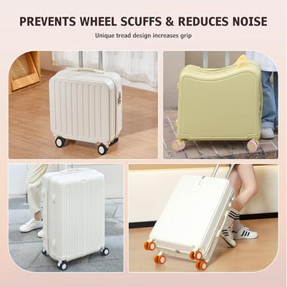 Luggage Wheel Covers, Anti Dust & Scratch, For 2-2.4" wheels - Dark blue - color: Dark blue