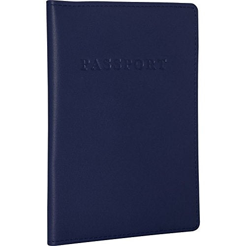 Royce Leather Passport Holder and Travel Document Organizer - color: Blue 2