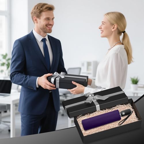 Mini Flat Umbrella Automatic Compact Travel Rain Pocket Purse 42/46 Inch - color: Dark Purple, size: 46inch