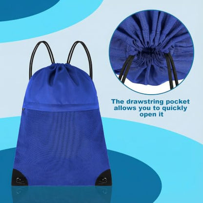 TILYMOL Drawstring Backpack for Sports - Small Gym Bag for Men & Women - color: 1 Pack-blue