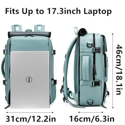 O-TBOST Travel Laptop Backpack Convertible Duffle Backpack 17inch Carry on Backpack for Women Men (Green) - color: Green