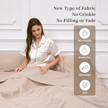 Sleeping Bag Liner, Compact Travel Sheets for Hotel Hostel - color: Light Khaki, size: 82.7" X 70.9"