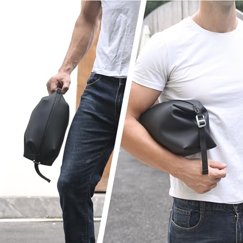 6"x9.84" 4.5L Silicone Toiletry Bag, Navy Blue - color: Navy, size: 4.5L