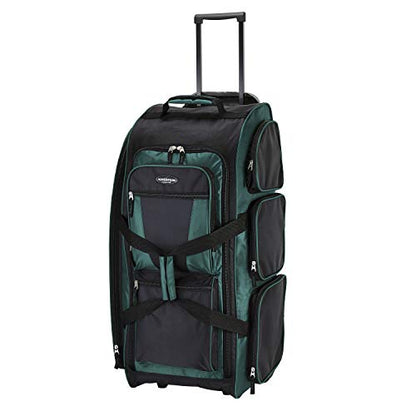 Travelers Club Xpedition 30 Inch Multi-Pocket Upright Rolling Duffel Bag - color: Teal
