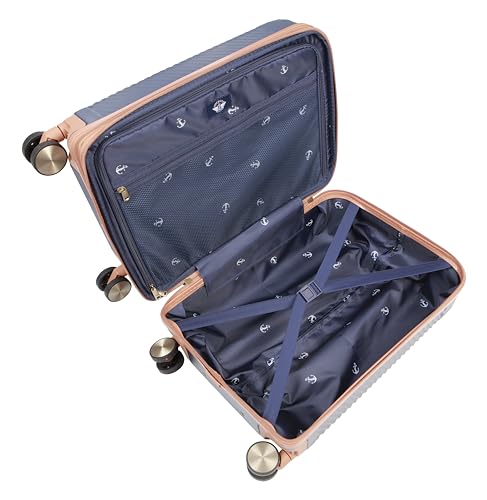 Dockers Spectra Hardside Expandable 8-Wheel Spinner Travel Carry On Luggage, 20-Inch, India Ink - color: India Ink, size: 20-Inch Carry On