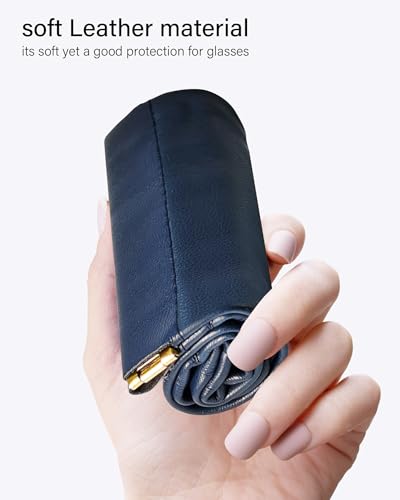 Eyeglass Cases Soft 2 Pack - Squeeze Top Anti Scratch Sunglasses Soft Case for Reading Glasses/Sunglasses Storage. - color: Royal Blue
