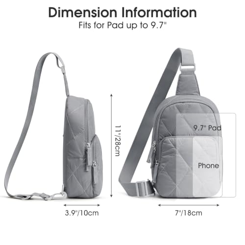 G4Free Small Crossbody Sling Bag for Women - color: Grey