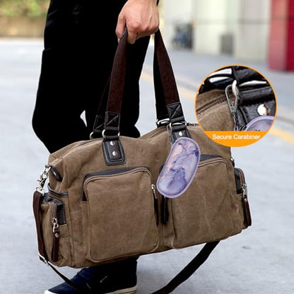 FINTIE Sunglasses Case with Carabiner, Hard Shell Shockproof Sport Glasses - color: Lilac Marble