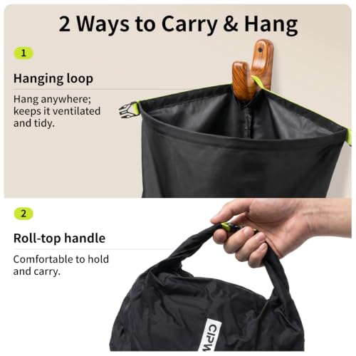 Travel Compression Laundry Bag for Dirty Clothes, 40L 1Pack