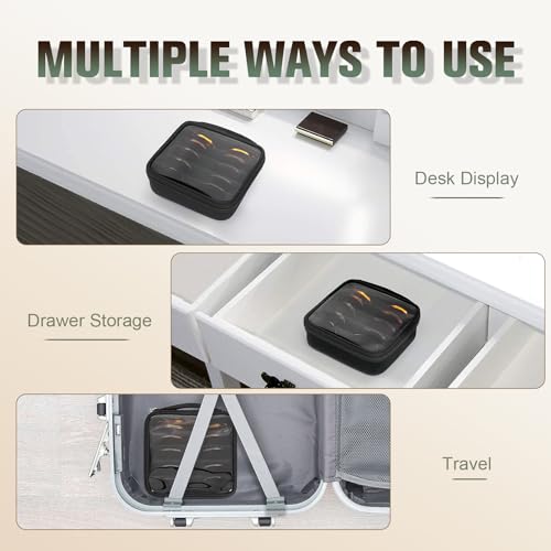 Sunglasses Organizer Case for Multiple Pairs - style: 5 Slots