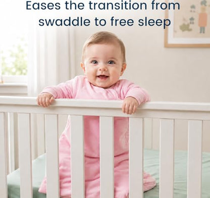 1.0 TOG Long Sleeve Sleep Sack, Baby Wearable Blanket 2-Way Zipper - color: Cloud, size: 6-18 Months