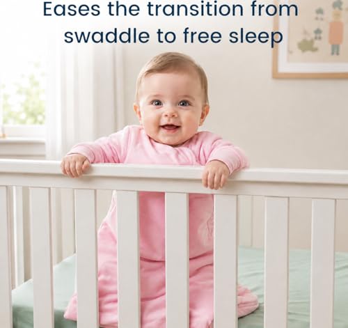 1.0 TOG Long Sleeve Sleep Sack, Baby Wearable Blanket 2-Way Zipper - color: Blush, size: 18-36 Months