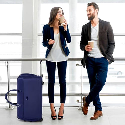 Modoker 3-in-1 Rolling Garment Duffle Bag with Wheels, 25in Blue - color: 25in-Blue