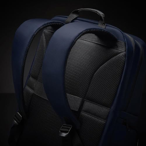 Solo New York Ambition Backpack – Stylish 17.3" Laptop Backpack with Tablet Pocket, Organizer Section, Padded Back & Straps – Perfect for Professionals & Travel (Navy) - color: Navy