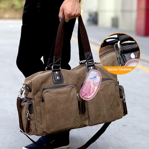 FINTIE Sunglasses Case with Carabiner, Hard Shell Shockproof Sport Glasses - color: Glittering Marble
