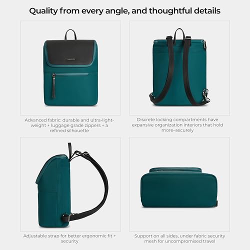 Travelon Anti-Theft Addison Backpack - color: Evergreen
