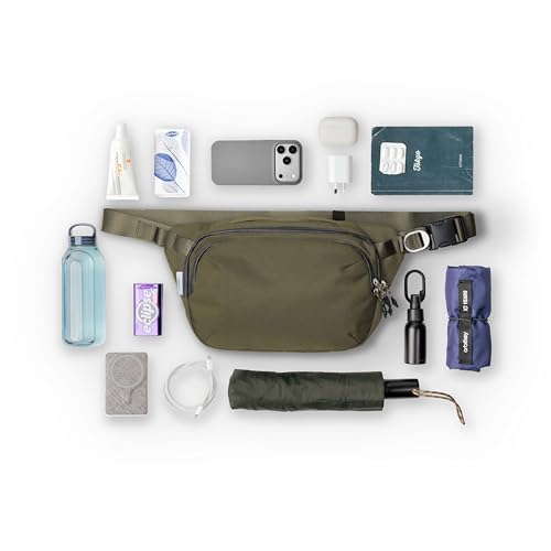 orbitkey Urban Sling Plus Crossbody Bag - Olive - color: Olive, size: Urban Sling Plus