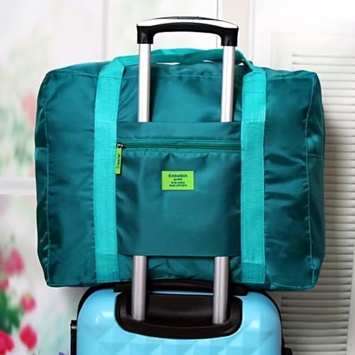 1 Pcs Travel Foldable Bag, Travel Duffel Bags, Lightweight Bag (Black) - color: Black