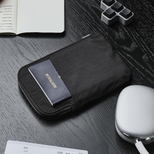 ALPAKA Zip Travel Wallet RFID Blocking Passport Holder Black - color: Black