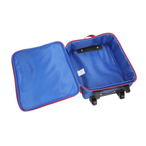 Super Mario Bros Character Group Shot 14" Youth Blue Soft Sided Luggage - color: Super Mario Group Shot Blue