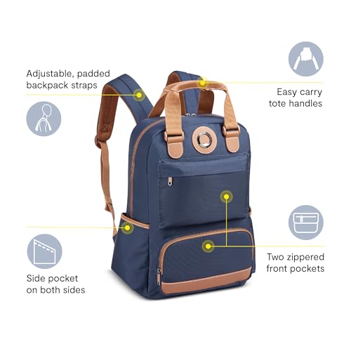 DELSEY PARIS Flanerie SE, Travel Laptop Backpack, Blue - color: Blue