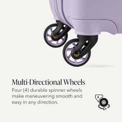 SwissGear 7366 Signature Hardside Expandable Luggage with Spinner Wheels, TSA Lock, Cup-Holder, Evening Haze, 3-Piece Set (19/23/27) - color: Evening Haze, size: 3-Piece Set (19/23/27)