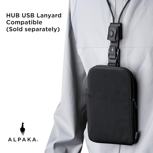 ALPAKA Zip Travel Wallet RFID Blocking Passport Holder Black - color: Black