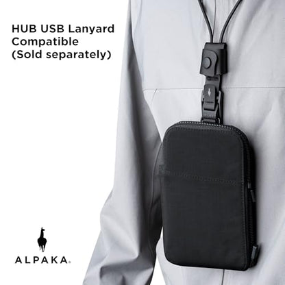 ALPAKA Zip Travel Wallet RFID Blocking Passport Holder Black - color: Black