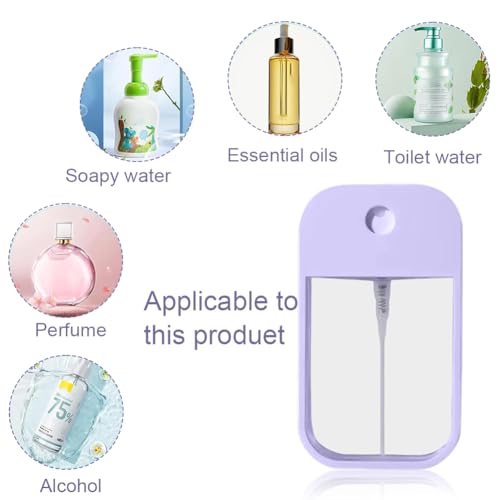 5Pcs Refillable Spray Bottle,Portable Card Spray Bottle,Pocket Refillable Perfume Bottles(45ml) - color: colorful-C