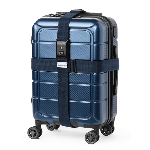Brookstone Luggage Strap 2-in-1 TSA-Approved Expandable Strap - color: Blue, size: One Size