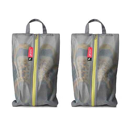 pack all 여행용 신발 가방, 스포츠용 방수 신발 파우치 - color: 회색., style: 2팩
