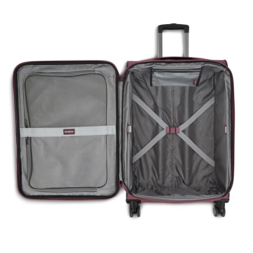 Samsonite Ascella 3.0 Softside Expandable Luggage with Spinner Wheels, 3-Piece Set (20/25/28), Mauve Haze - color: Mauve Haze, size: 3-Piece Set (Carry on/Medium/Large)