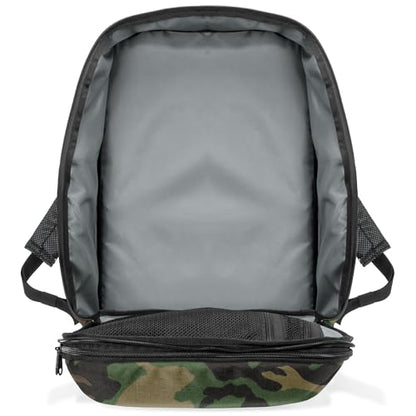 Xtreme Sight Line ~ Large Backpack ~ 16" Laptop Backpack with Removable Faraday Sleeve ~ Heavy-Duty, Foam Padded & Multiple Large Compartments ~ 1000D Nylon/Spacer Mesh ~ Woodland Camo - color: Woodland Camo
