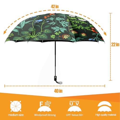 Folding Umbrella, Automatic Small Compact, Sun & Rain - color: MT69