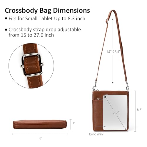 befen Genuine Leather Crossbody Purses for Women Travel Cross Body Bags Lightweight with Adjustable Shoulder Strap | Real Leather, Detachable Shoulder Strap, Lightweight, Adjustable Shoulder Strap, Compact Size, Daily Travel Use, Slim - color: A01-vegetab