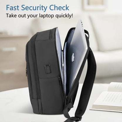 Business Travel Lightweight Laptop Backpack for Men - color: Black, size: 15.6MAX", style: Classic