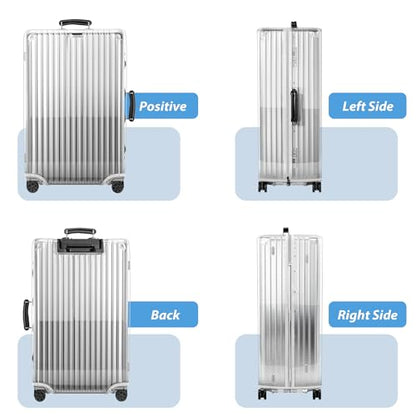 Transparent PVC Suitcase Cover, No Disassembly Required Clear Luggage Protector Suitcase Cover - color: Transparent, size: 28