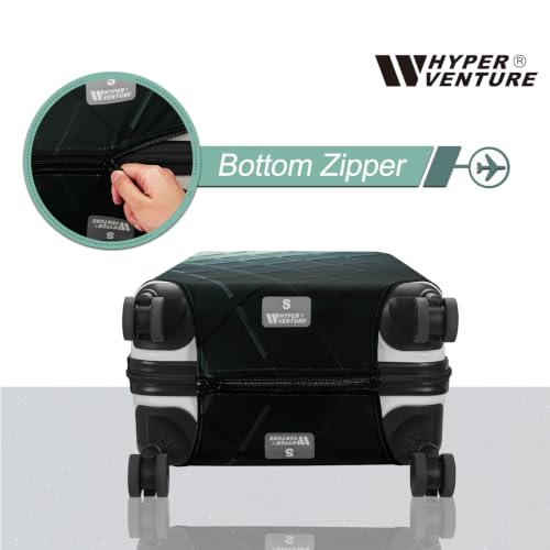 HYPER VENTURE Travel Luggage Cover Suitcase Protector Fits 31-32 Inch, XL - color: Dark Grid, size: XL