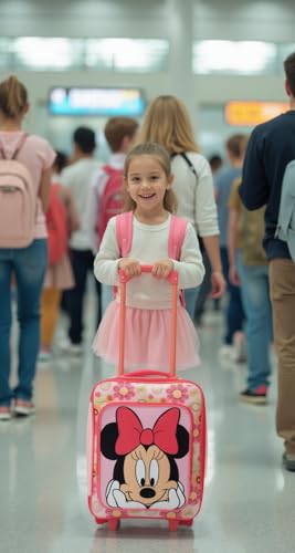 Fast Forward Minnie Mouse Girls Luggage 16" Soft Side Wheeled Pilot Case- Rolling Suitcase 16x12x5 - color: Minnie Mouse 16"