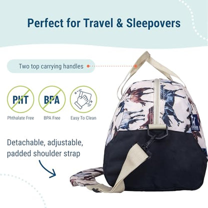 Wildkin Overnighter Duffel Bag for Kids, Horse Dreams - color: Horse Dreams