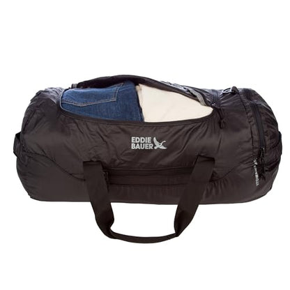 Eddie Bauer Stowaway Packable Duffel Bag, 45L, Onyx - color: Onyx