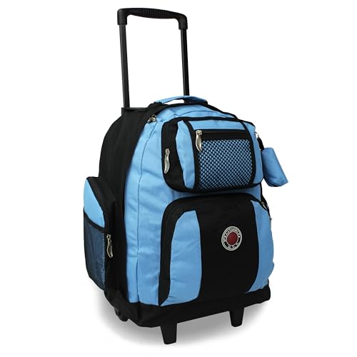 World Traveler Transworld 22-Inch Carry-On Rolling Backpack - SkyBlue - color: Skyblue
