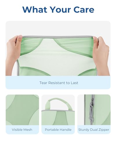 Bagsmart Compression Packing Cubes, Travel Bag Cruise Ship Essentials - color: Fruit Green