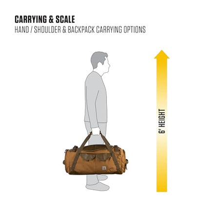 Carhartt Heavy-Haul Nylon Duck 55L Duffel Black - color: Black, style: 55l