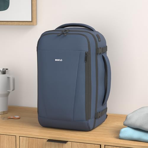 ECOHUB Travel Backpack 18x14x8 Frontier Airlines Personal Item Bag Blue - color: Blue, size: 18 inch