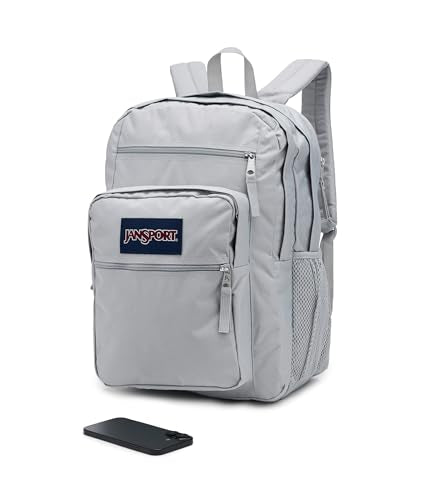 JanSport 34L Big Backpack - 15 Inch Laptop Sleeve, Grounded Grey - color: Grounded Grey