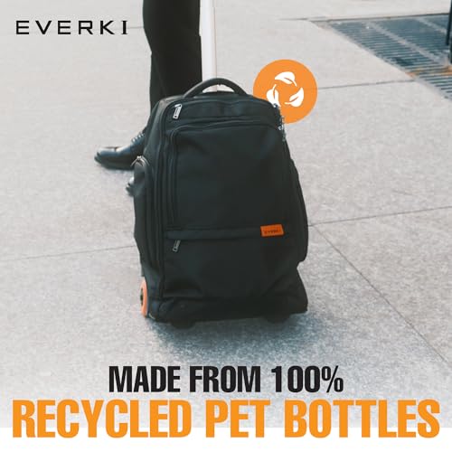 EVERKI Wheeled 123 Laptop Rolling Backpack for Men & Women, Black - 32L - size: Wheeled 123 Laptop Backpack - 32L